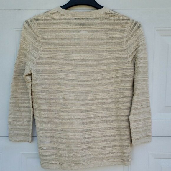 Brooks Brothers women's Knit see Through blouse L - Picture 10 of 12